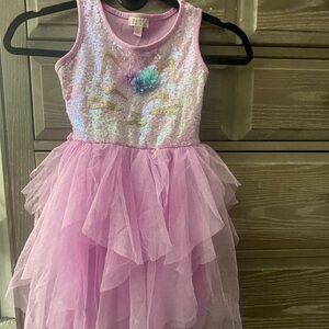 Zhenzi Pink Sparkle Dance Tulle Skirt
